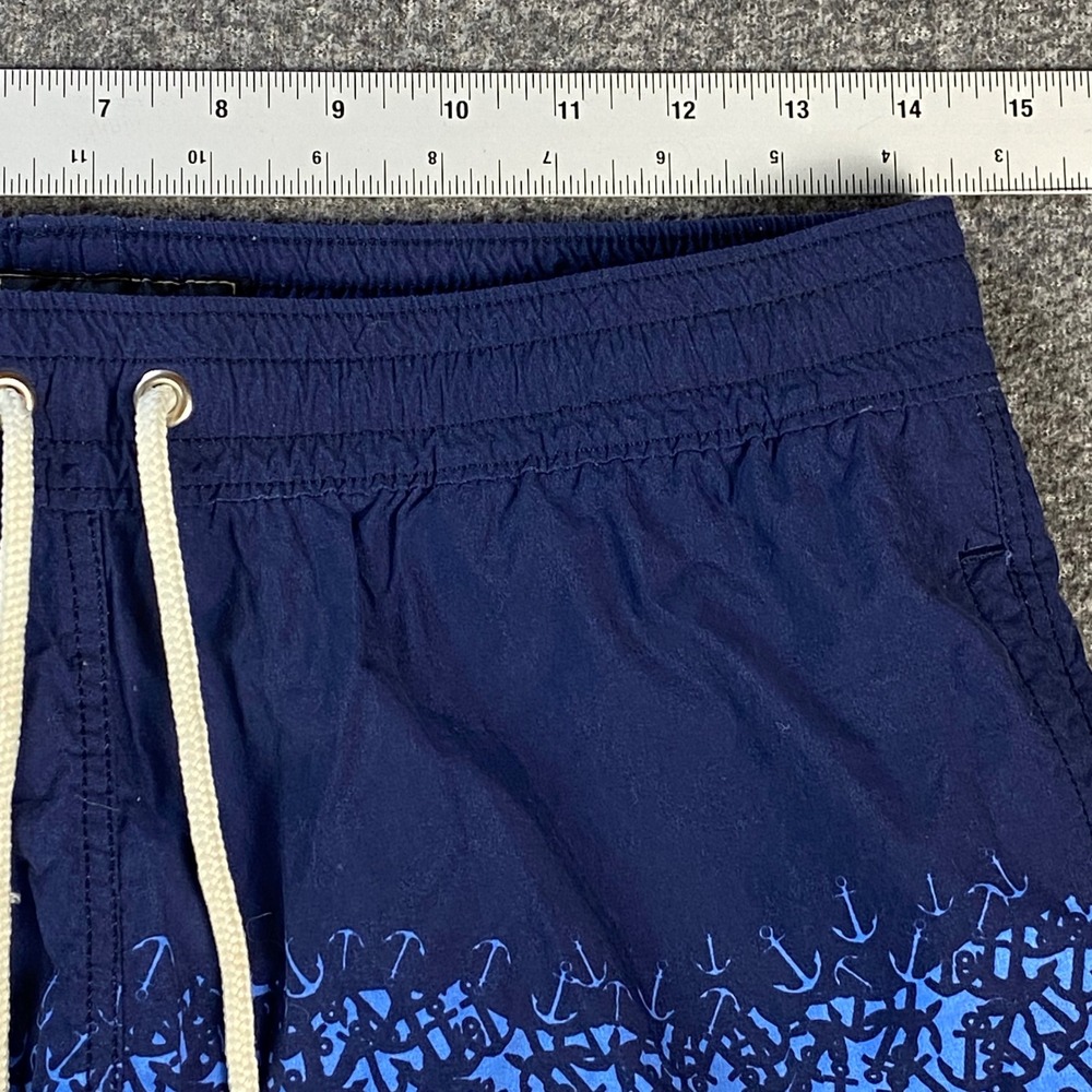 Allen Edmonds Mens Swim Trunks M Blue Anchor Stripe Board Shorts Bundle 2pk - Picture 6 of 16